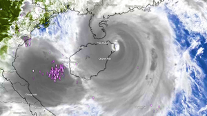 Hình ảnh vệ tinh vị trí mới của siêu bão Yagi: Cách Quảng Ninh 450km