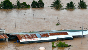 Hình ảnh mới nhất từ vùng ngập lũ ven sông Dinh Phan Rang