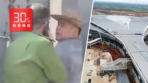 Bản tin 30s nóng: Người đẩy CSGT vào xe tải từng nhốt công an xã trong nhà; Flycam sân bay Long Thành