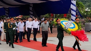 Thủ tướng Phạm Minh Chính dự lễ cải táng hài cốt liệt sĩ quân tình nguyện