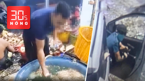 Bản tin 30s nóng: Bắp chuối cũng bị ngâm hóa chất; Tạm giữ người rút súng dọa tài xế