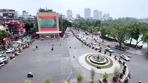 Video quảng trường Đông Kinh - Nghĩa Thục khoác diện mạo mới sau cải tạo phân kỳ 1