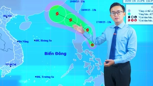 Thời tiết đêm 16 ngày 17-9: Áp thấp nhiệt đới gần Biển Đông; Nam Bộ mưa nhiều về đêm