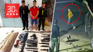 Bản tin 30s nóng: Xóa đường dây mua bán súng; Ô tô nát đầu sau tai nạn, tài xế bình an