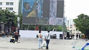 Lắp màn hình LED cỡ lớn để người hâm mộ TP.HCM cổ vũ U23 Việt Nam
