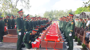 Cần Thơ tổ chức lễ viếng, truy điệu và an táng 120 hài cốt liệt sĩ