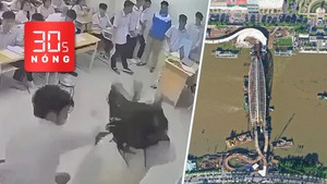Bản tin 30s Nóng: Nam sinh lớp 12 đấm cô giáo trên bục giảng; Hợp long cầu đi bộ qua sông Sài Gòn