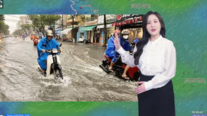 Thời tiết đêm 27 ngày 28-10: Bắc Bộ mưa rào; Trung Bộ mưa vừa, mưa to và dông; Nam Bộ ngày nắng, chiều tối mưa dông