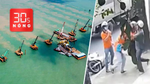 Bản tin 30s nóng: Trên công trường cầu vượt biển ra Hòn Khoai; Bắt 3 người đánh nhau sau va chạm xe