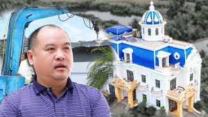 Cảnh tháo dỡ công trình sai phép tại biệt thự ‘đẹp nhất Cà Mau’