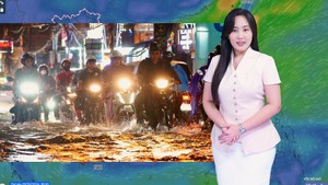 Thời tiết đêm 9 ngày 10-10: Bắc Bộ mưa rào và dông; Trung Bộ và Nam Bộ mưa to vài nơi