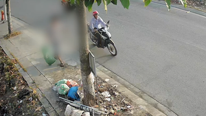 Phát hiện qua camera an ninh, 'phạt nguội' nhiều người vứt rác bừa bãi