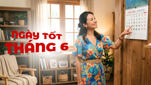 Ngày âm lịch hôm nay và ngày tốt trong tháng 6 năm 2026: Động thổ, cưới hỏi, xây nhà, khai trương