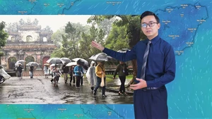 Thời tiết đêm 24 ngày 25-4: Bắc Bộ mưa rào, trời mát; Trung Bộ mưa to và dông; Nam Bộ nắng nóng