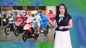 Thời tiết đêm 18 ngày 19-5: Mưa dông rải rác khắp 3 miền; Nam Bộ có nơi mưa to trên 80mm