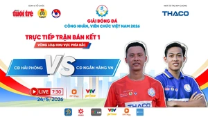 Trực tiếp: CĐ Hải Phòng gặp CĐ Ngân Hàng VN - Bán kết Vòng loại khu vực phía Bắc | Giải Bóng đá công nhân, viên chức Việt Nam 2026