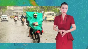 Thời tiết đêm 15 ngày 16-6: Bắc Bộ có mưa; Trung Bộ nắng nóng; Nam Bộ mưa dông về chiều tối