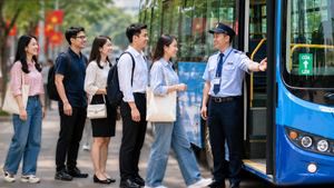 Trực tiếp: Ngày đầu tiên người dân ở TP.HCM được đi miễn phí 134 tuyến xe buýt