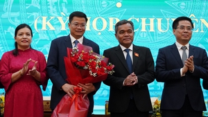 Tân Chủ tịch Quảng Ngãi Nguyễn Đức Tâm phát biểu nhận nhiệm vụ