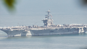 Video tàu sân bay mang tên Tổng thống Mỹ George Washington đến Việt Nam