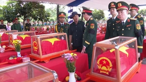 Truy điệu và an táng 235 hài cốt liệt sĩ là quân tình nguyện, chuyên gia Việt Nam
