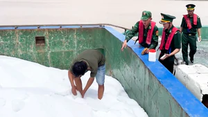 Phát hiện sà lan chở hơn 405 tấn phân bón không rõ nguồn gốc ở Cà Mau