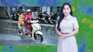 Thời tiết đêm 30 ngày 31-8: Bắc Bộ và Nam Bộ mưa rào và dông; Trung Bộ ngày nắng nóng, chiều tối mưa dông