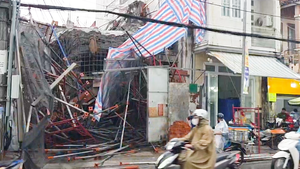 Sập giàn giáo tại căn nhà đang xây ở Cần Thơ khiến 3 công nhân bị thương