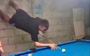 Ảnh vui 22-10: Thanh niên chơi bida... ngược