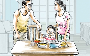 Nhà có đứa con học bán trú