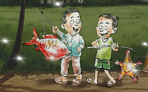 Đèn trung thu cây nhà lá vườn