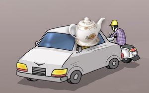 Nhiều tài xế thèm 'uống nước trà' vậy sao?