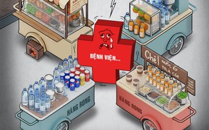 Bệnh nhân không phân biệt được cổng bệnh viện hay cổng chợ
