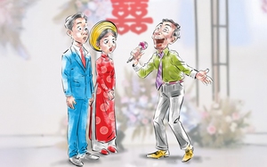 Ông chú hát 'Phút cuối', cô dâu chú rể ngỡ ngàng