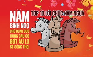 Top 10 lời chúc năm Bính Ngọ - vui, độc, lạ, ấn tượng