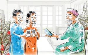Lì xì hưởng ứng Tết không dùng tiền mặt