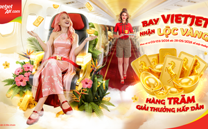 Bay Vietjet đầu năm, rước lộc vàng may mắn