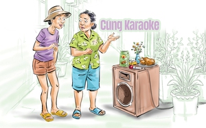 Chị 'ca sỉ' hàng xóm cúng loa karaoke