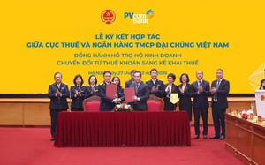 PVcomBank hợp tác với Cục Thuế hỗ trợ hộ kinh doanh kê khai thuế