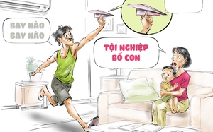 Ông bố 'chập cheng' vì tiền điện mùa nóng