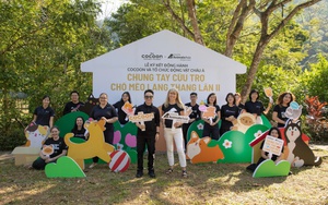 Mỹ phẩm thuần chay Cocoon tiếp tục chung tay cứu trợ chó mèo lang thang