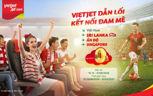 Vietjet mở đường bay thẳng TP.HCM - Colombo, 40.000 vé giá từ 0 đồng