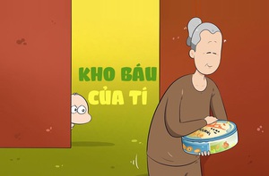 Thằng Tí phát hiện một 'kho báu ẩm thực'