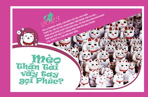 Vì sao mèo thần tài vẫy tay gọi phúc?