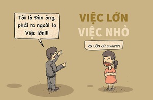 Đàn ông, phụ nữ và chuyện 'việc lớn, việc nhỏ'