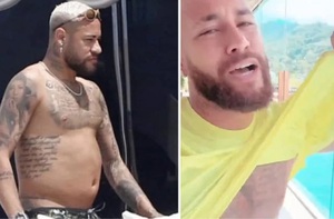 Neymar khoe bụng phản bác lời đồn bị 'béo phì'