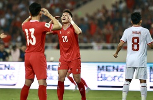 Tuyển Việt Nam thua 0-3 trước Indonesia trên sân Mỹ Đình