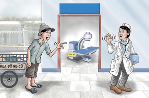 Máy hư nhưng bệnh viện quyết không bán ve chai