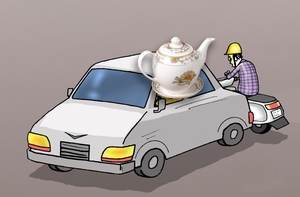 Nhiều tài xế thèm 'uống nước trà' vậy sao?