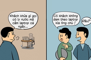 Chủ sợ thất thu vì khách mang laptop vào quán cà phê